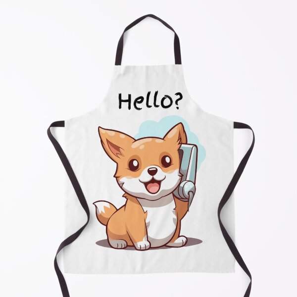 Item preview, Cute Corgi dog on the phone designed and sold by JadesignFang.