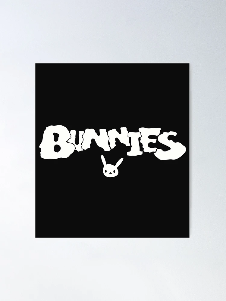 Newjeans logo Bunnies symbol kpop nwjns Y2K aesthetic/ black