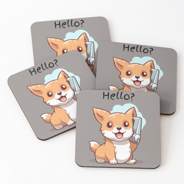 Item preview, Cute Corgi dog on the phone designed and sold by JadesignFang.