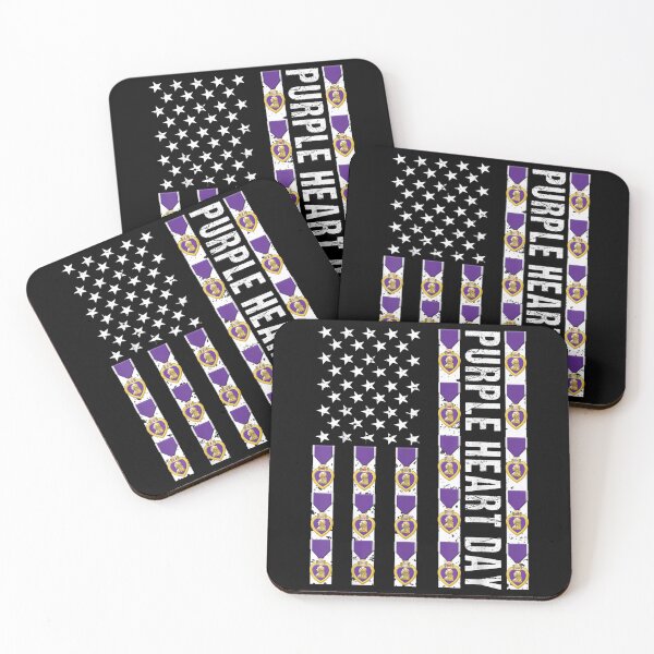 Item preview, Purple Heart Day Military US Flag Purple Heart Medal Veteran  designed and sold by VeronRodriguez.