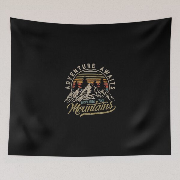 Item preview, Outdoor Adventure Retro Vintage Camping Hiking Mountain  designed and sold by VeronRodriguez.