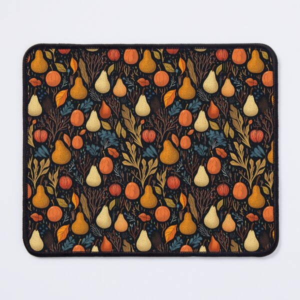 Item preview, Pretty Leaf, Pear, Apple Design in Orange, Brown, and Teal designed and sold by LWLDesigns.