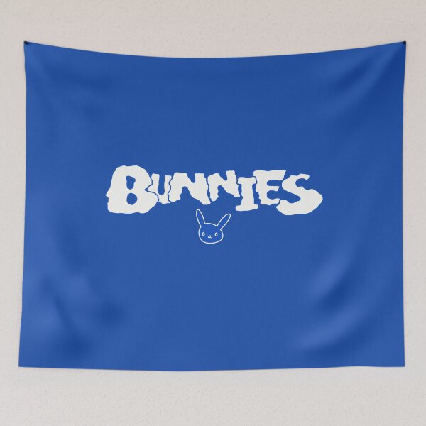 Item preview, Newjeans logo Bunnies symbol kpop nwjns Y2K aesthetic/ Blue background designed and sold by SoloAutenica.