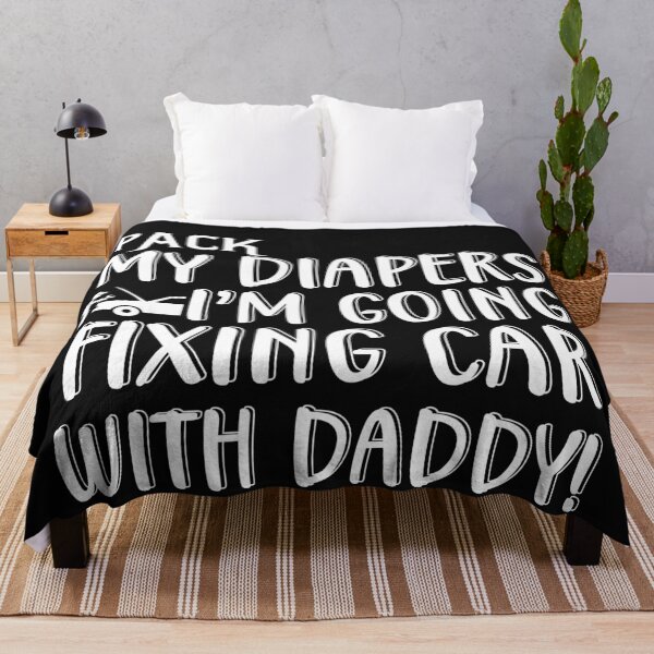 Item preview, Pack My Diapers I'm Going  Fixing Car With Daddy / Car Mechanic/ Auto Mechanic designed and sold by Tee Hub.