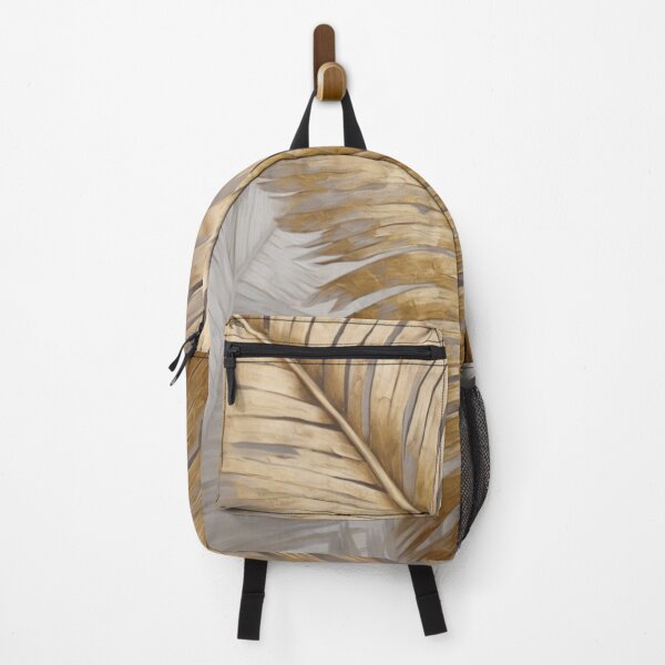 Item preview, Gold Silver Abstract Palm Leaves designed and sold by Aelbrn.