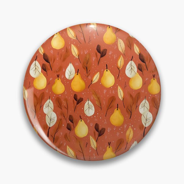 Item preview, Pretty Leaf and Pear Design in Orange, Brown, and Yellow designed and sold by LWLDesigns.