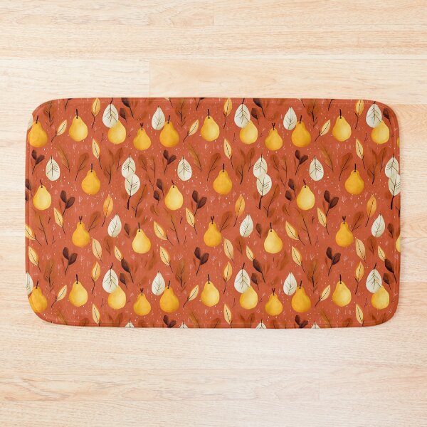 Item preview, Pretty Leaf and Pear Design in Orange, Brown, and Yellow designed and sold by LWLDesigns.