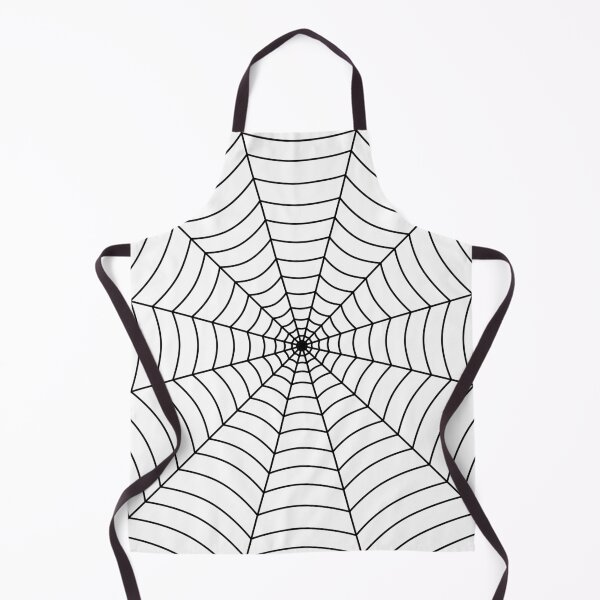 Item preview, Halloween spider web pattern black on white gothic geometric art designed and sold by PLdesign.
