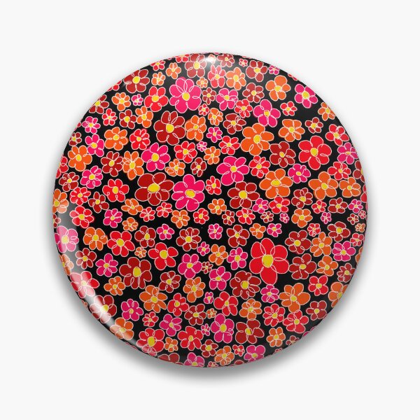 Item preview, Red and pink flower patterned designed and sold by AurelsPrints.