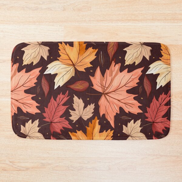 Item preview, Pretty Leaf Design in Burgundy, Orange, and Rose designed and sold by LWLDesigns.