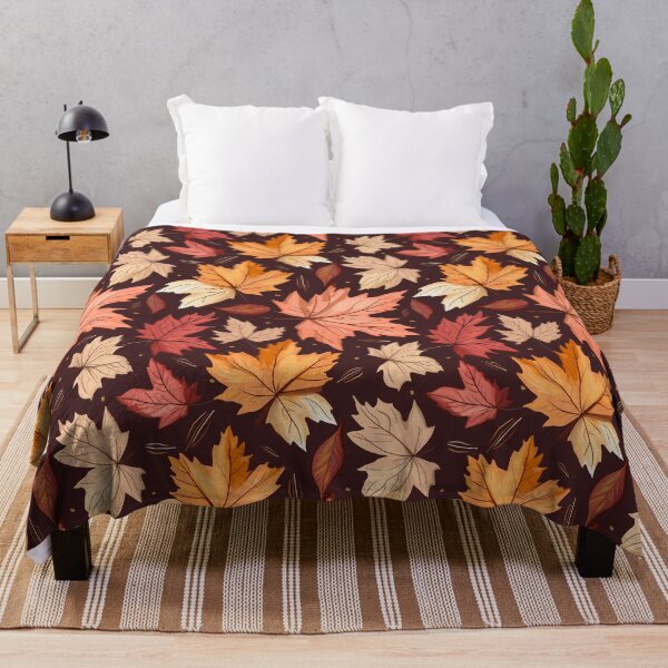 Item preview, Pretty Leaf Design in Burgundy, Orange, and Rose designed and sold by LWLDesigns.