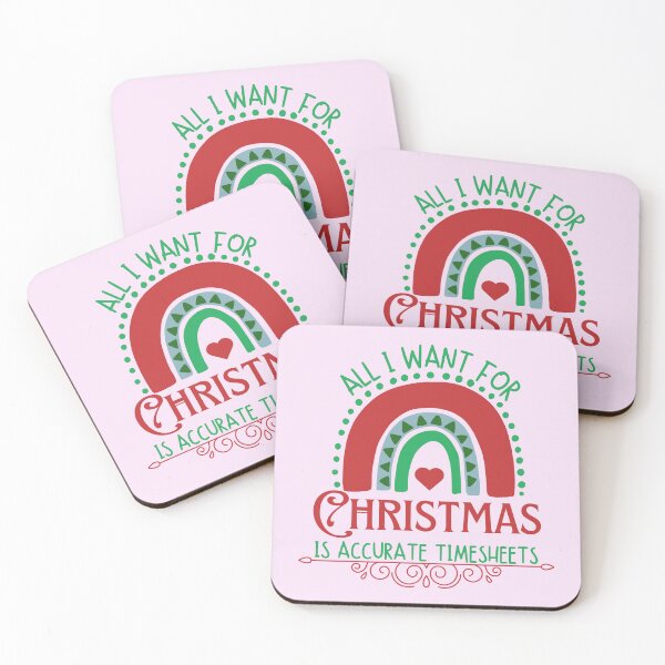 Item preview, All I Want For Christmas Is Accurate Timesheets Payroll HR designed and sold by SunfullyYours.