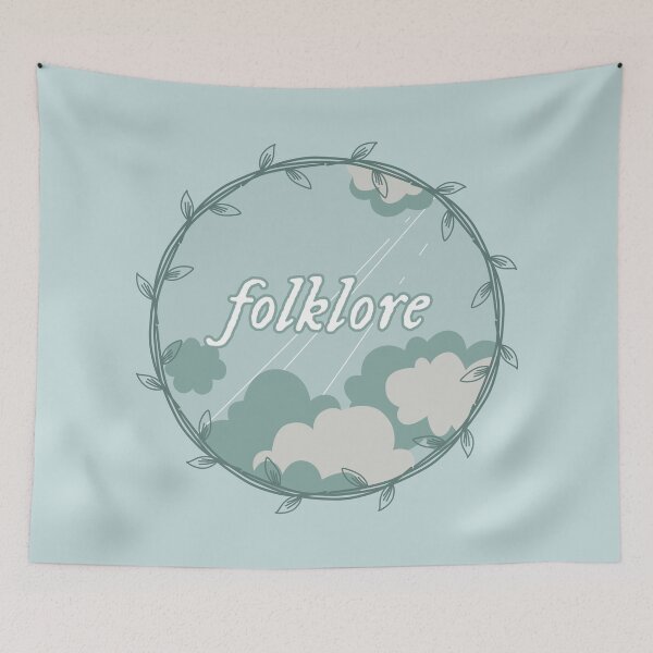Item preview, Blue Cloudy Skies Folklore Album Leaves Design designed and sold by doria-photos.