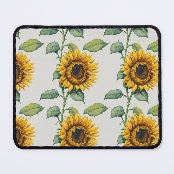 Item preview, Soothing Sunflower Watercolor Retro Floral Patterns designed and sold by Wonder Of Light.