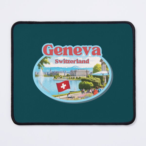 Item preview, Geneva City attractions, Souvenir & Gift, Things to See and Do in Geneva for Tourists, Switzerland's Winter Wonderland, CH Proud Swiss, Helvetia Gifts & spots, Places to visit in Geneva souvenir designed and sold by SwissCalibre.