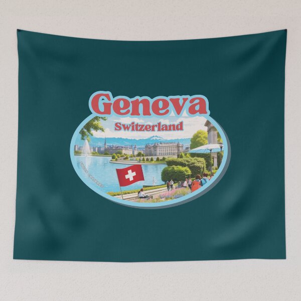 Item preview, Geneva City attractions, Souvenir & Gift, Things to See and Do in Geneva for Tourists, Switzerland's Winter Wonderland, CH Proud Swiss, Helvetia Gifts & spots,  Places to visit in Geneva souvenir designed and sold by SwissCalibre.