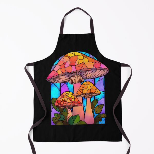 Item preview, Magical glass stained goblincore mushroom- trippy designed and sold by octoboobs.