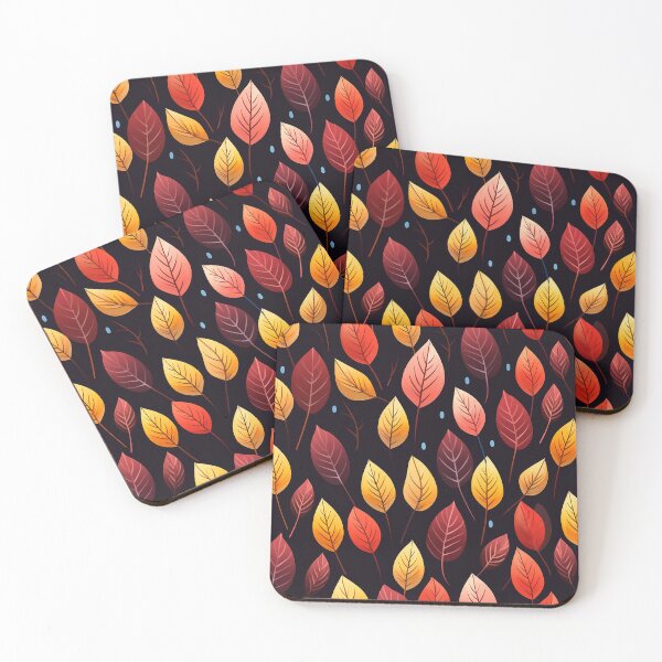 Item preview, Pretty Leaf Design in Red, Yellow, and Purple designed and sold by LWLDesigns.