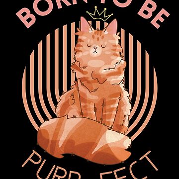 Artwork thumbnail, Born to be Purr-fect - Red maine Coon - Gifts for cat lovers by FelineEmporium