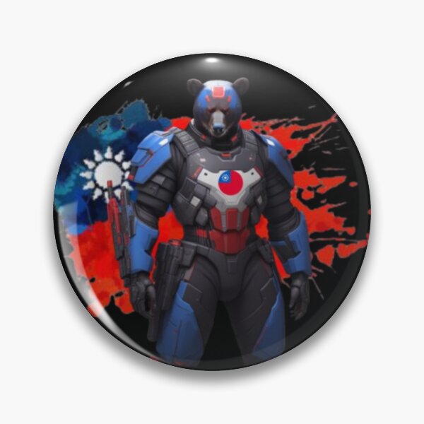 Item preview, Taiwan - Formosan Black Bear - Cyber Punk Soldier - Fantasy - Digital Art designed and sold by TheHappyK.