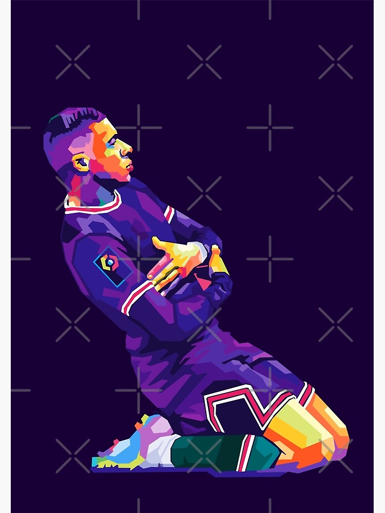 Kylian Mbappé Wpap Pop Art affiches et impressions par Siksisart