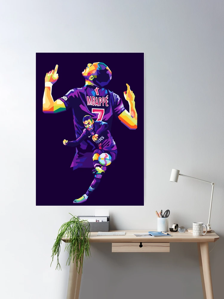 Kylian Mbappé Wpap Pop Art affiches et impressions par Siksisart