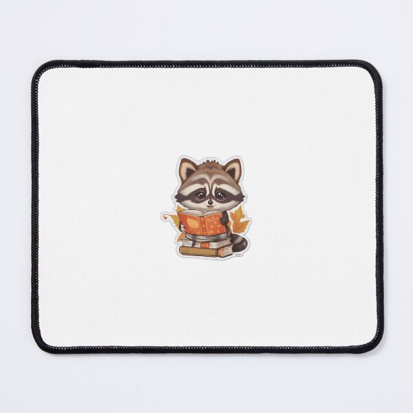 Item preview, Baby raccoon with books designed and sold by nanou-creations.