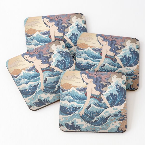 Item preview, Siren Wave off Kanagawa Mermaid designed and sold by ElLocoMus.