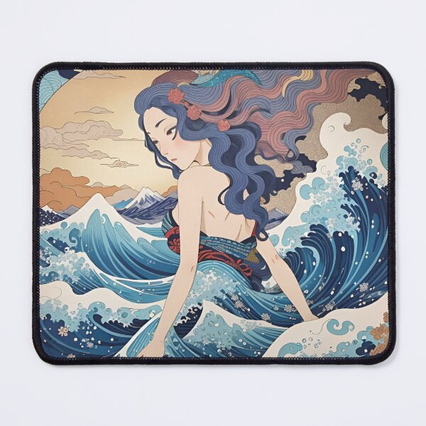 Item preview, Siren Wave off Kanagawa Mermaid designed and sold by ElLocoMus.