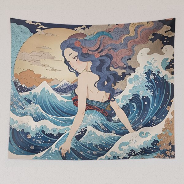 Item preview, Siren Wave off Kanagawa Mermaid designed and sold by ElLocoMus.