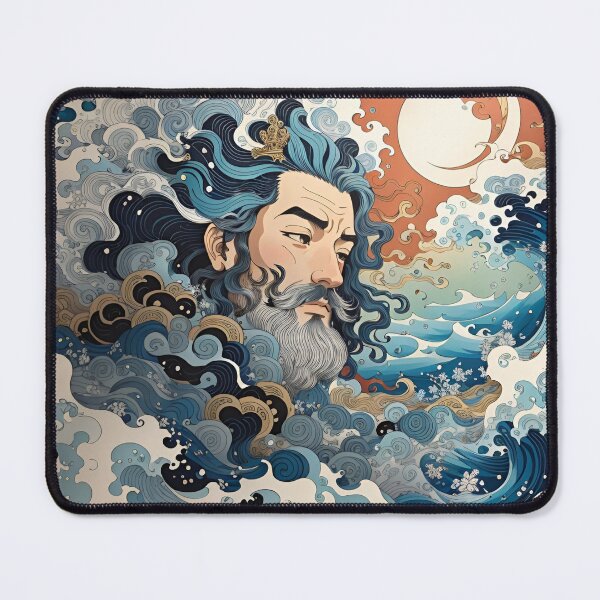 Item preview, Wave off Kanagawa King Neptune designed and sold by ElLocoMus.