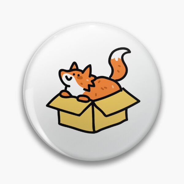 Item preview, fox in a box designed and sold by TeaBag114.