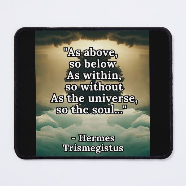 Item preview, hermeticism quote designed and sold by Beyond The Veil.