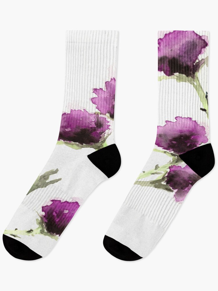 Thumbnail 1 of 5, Socks, Milk Thistle designed and sold by BrazenDesign.