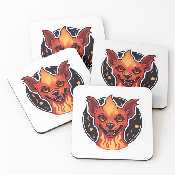 Item preview, Cartoon hell hound designed and sold by Maths-4-Nerds.