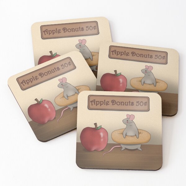 Item preview, Apple Donut Mouse designed and sold by limonlaur.