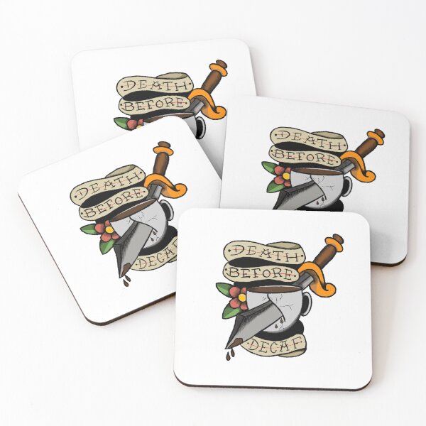 Item preview, Tattoo brew: Death before Decaf designed and sold by Paula McMillen.