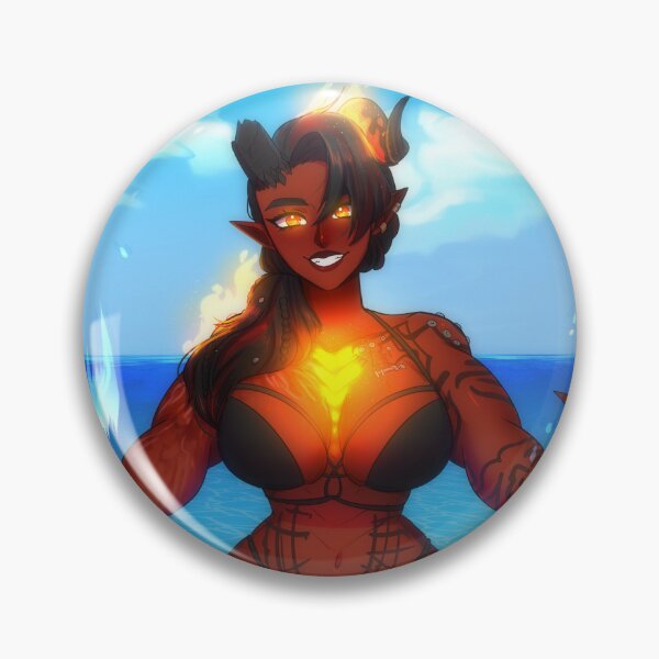 Item preview, Karlach , The Fiery Tiefling Day off designed and sold by K0r1Art.