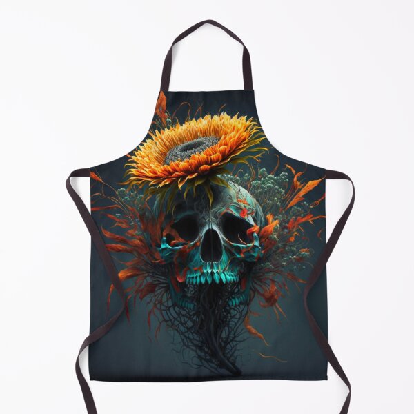 Item preview, Skull & sunflower designed and sold by silent-violin.