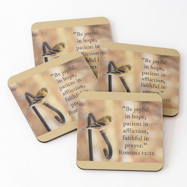 Item preview, Goldfinch Romans 12:12 designed and sold by Louise-Mae.