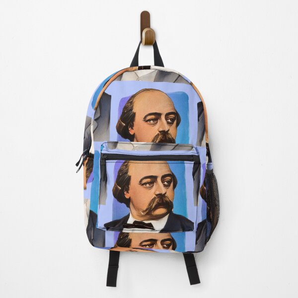 Item preview, French Novelist Gustave Flaubert - blue - illustration  designed and sold by Litstoy.