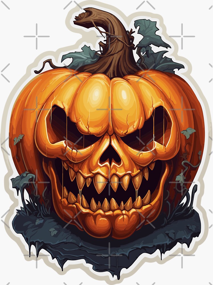 Halloween Stickers for Kids and Adults Halloween Face Stickers Bulk Cute Halloween Party Stickers for Pumpkins and Water Bottles Horror Halloween