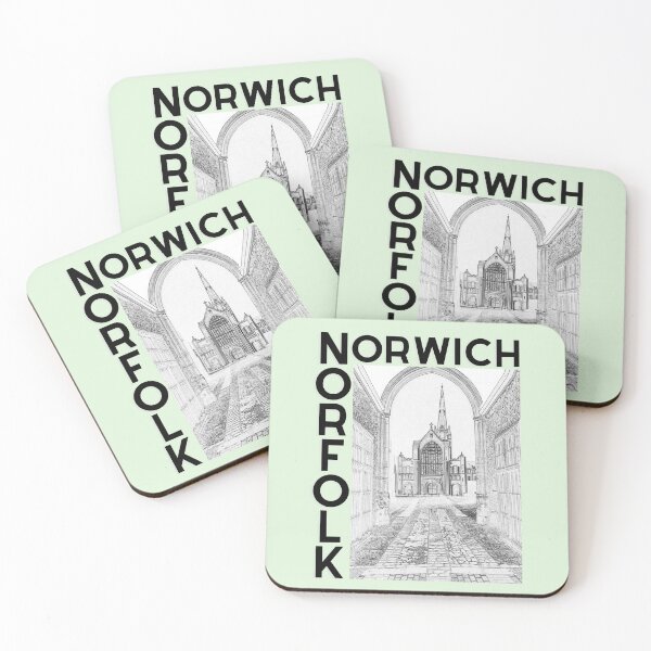 Item preview, Norwich Norfolk Cathedral illustration - tote bag designed and sold by MyriadNorfolk.