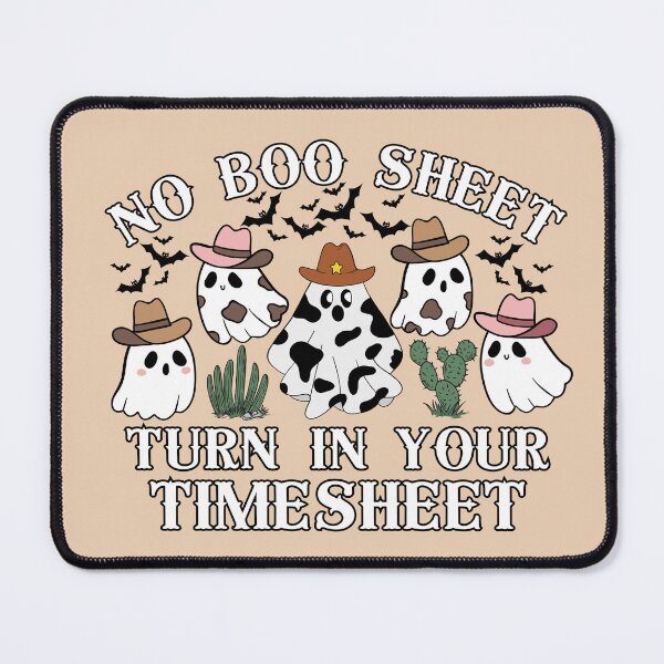 Item preview, No Boo Sheet Timesheet Funny HR Payroll Halloween Ghosts designed and sold by SunfullyYours.