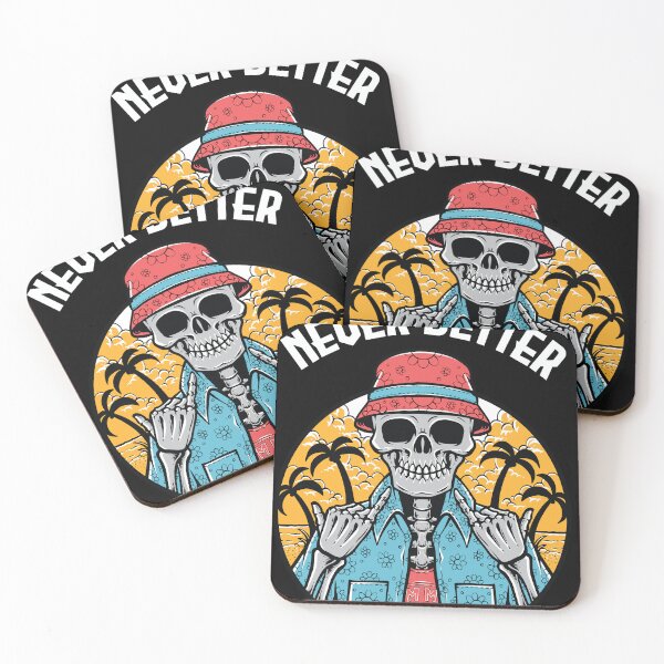 Item preview, Never Better Skeleton Halloween Party designed and sold by Art Wear.