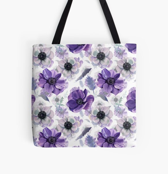 Anemones All Over Print Tote Bag