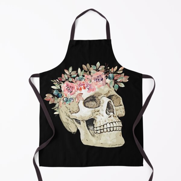 Item preview, Skull with flowers designed and sold by DestinyPrint.