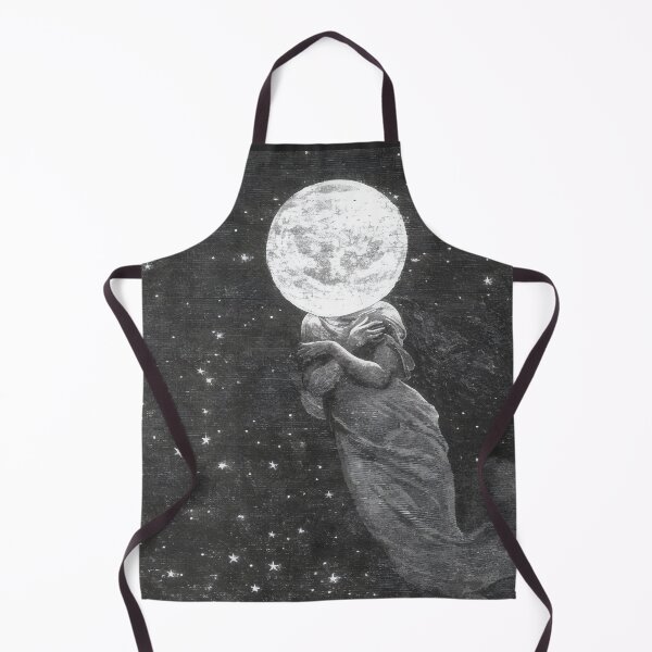 Item preview, Moon Goddess Cosmos  designed and sold by Antique Paper The Vintage Art Shop.