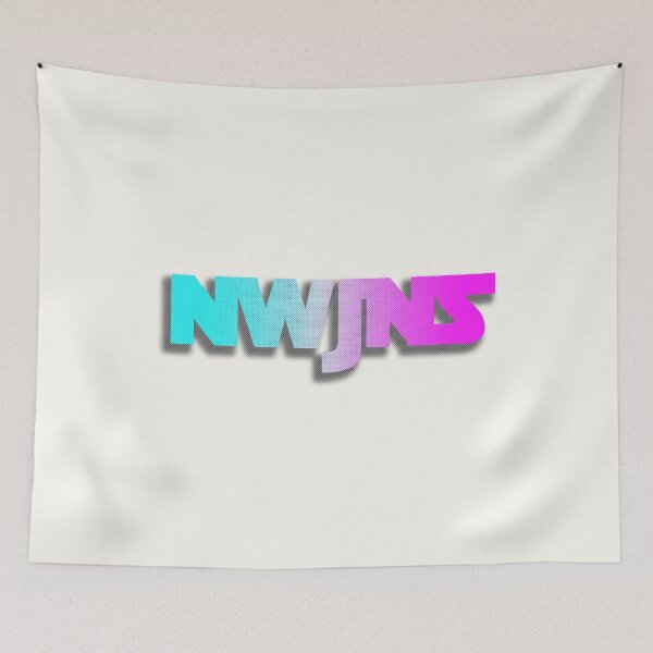 Item preview, Newjeans logo NWJNS kpop Y2K aesthetic/ Pink Blue Gradient designed and sold by SoloAutenica.