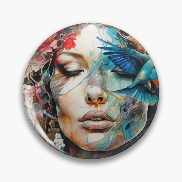 Item preview, Woman, Snakes and Flowers Original Art by CeyhunS designed and sold by CeyhunS.